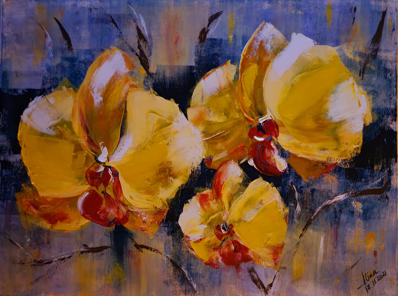ArteDiAlina.com painting: Perennial yellow